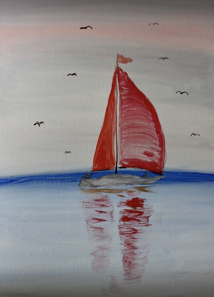 Segelboot mit roten Segeln auf der Ostsee.jpeg
