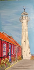 Der weiße Leuchtturm von Rønne
