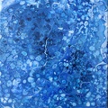 Acryl Pouring in blau